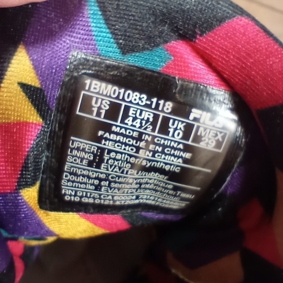 FILA Grant Hill 2, 90s Retro, White Multicolor Men's Size 11. - Picture 9 of 9